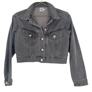 Women's Charcoal Denim Jacket